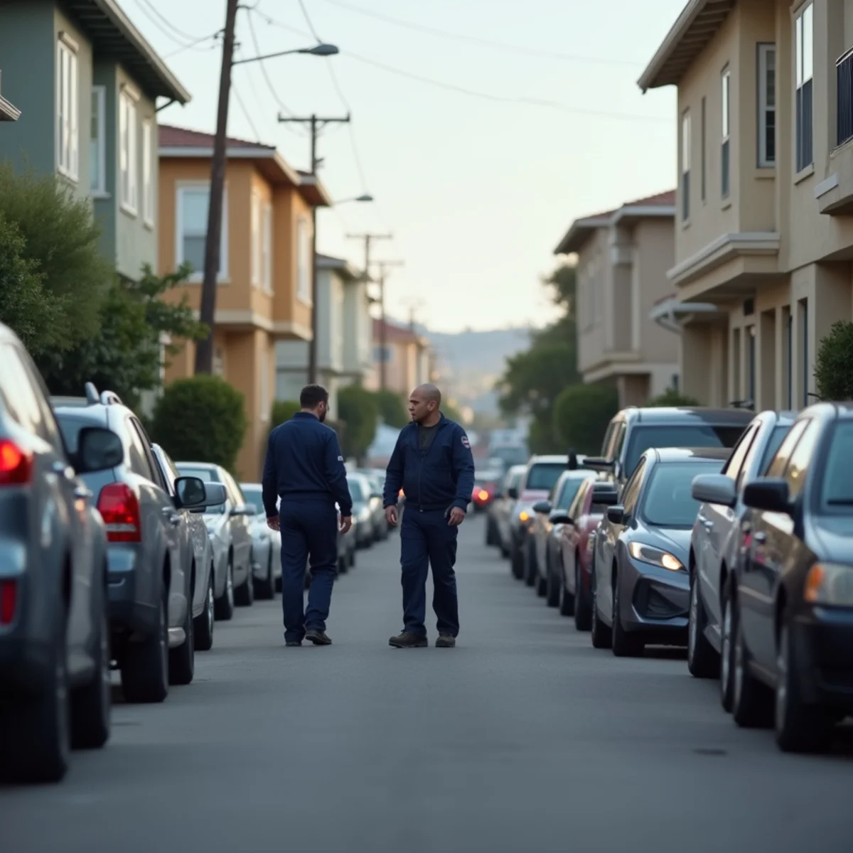 Small-lot homes and low-rise apartment blocks near Pioneer Boulevard in Artesia, CA