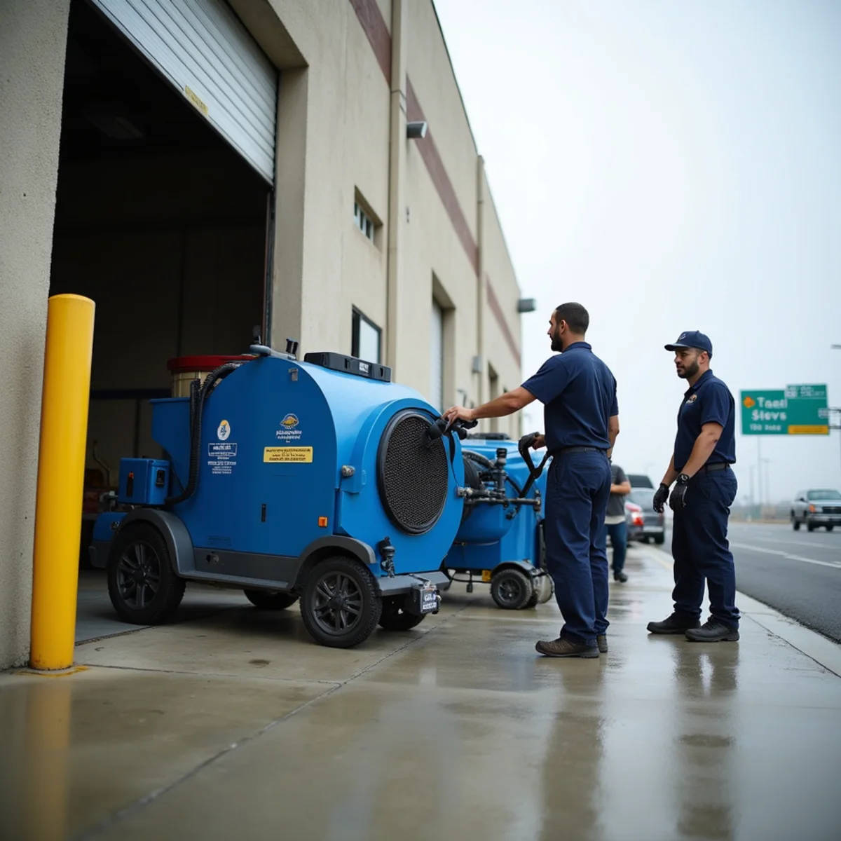 Commercial water damage restoration in a Santa Fe Springs, CA distribution warehouse