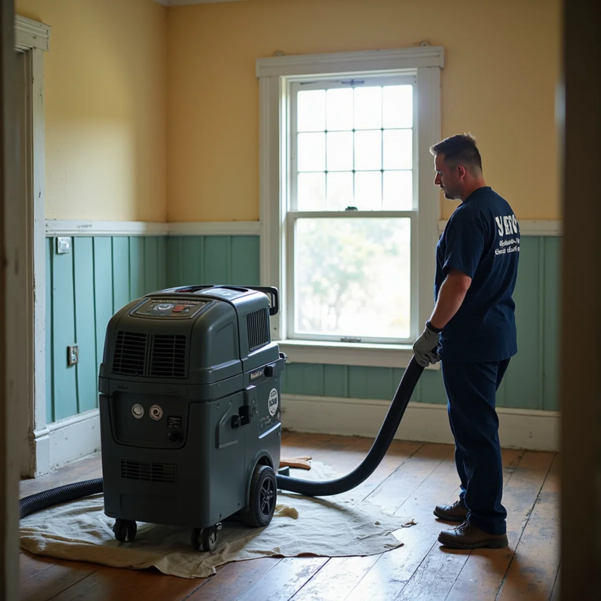 Water damage restoration at a 1920s home near Whittier College in Central Whittier, CA