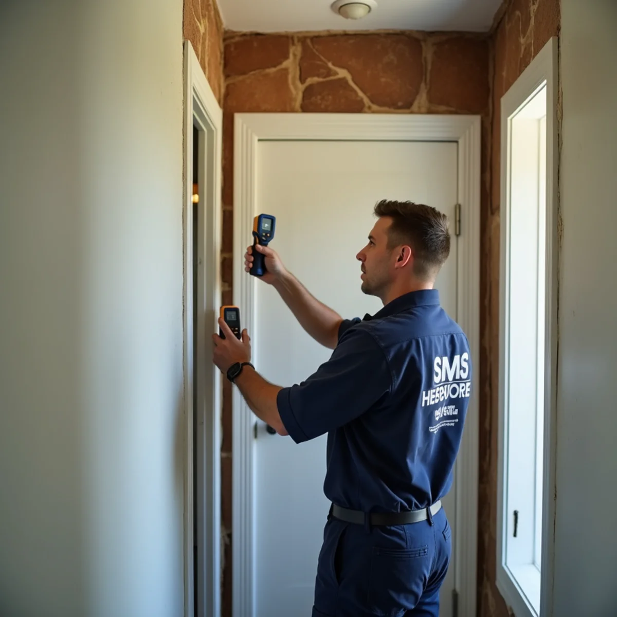 Water damage restoration in a townhome with shared walls near Pioneer High School, Whittier, CA