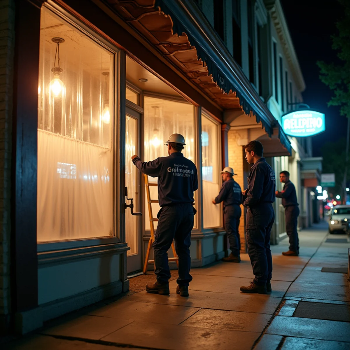 Water damage restoration in a historic Greenleaf Avenue commercial building in Uptown Whittier, CA